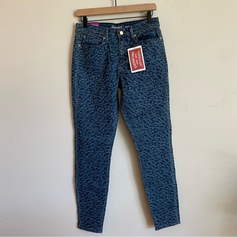 LEVI’S Strauss & Co. Signature Cheetah Leopard Super Stretch Modern Skinny Jeans